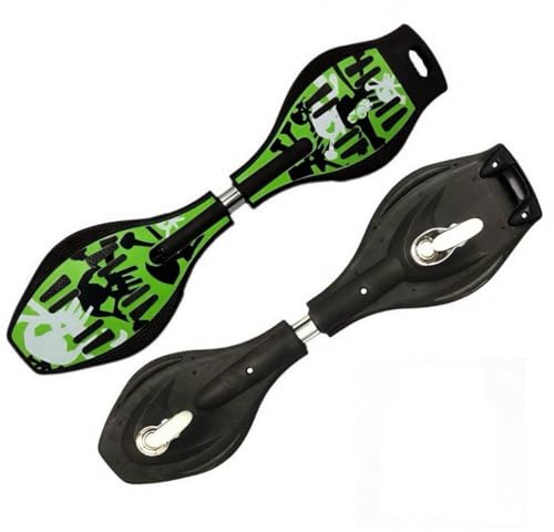 Halay Waveboard con waveboard leggeri, skate, waveboard, tavola da surf, puntelli ondulati, borsa per il trasporto gratuita (verde)
