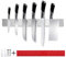 TOPSEAS Magnetleiste Messer,Messerhalter Magnetisch,40cm Extra Starker Magnet Messerhalter aus Edelstahl,Edelstahl Messerhalter Magnetisch Wandmontage für Küche Office Laundry Room