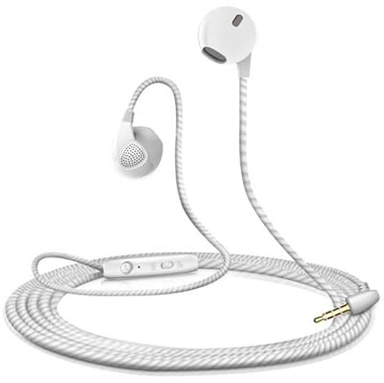 Ecouteurs pour IPHONE 13 Mini avec Micro Reglage Kit Main Libre Intra AURICULAIRE Casque Universel Jack (Rose)