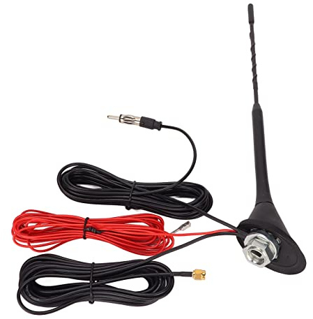 FM AM Autoradio Antenne, Universal DAB AM FM Autoradio Antenne Autoradio Antennenersatz, mit SMA/SMB Stecker, für Auto Fahrzeug