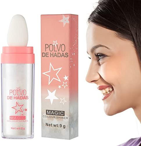 Facefinity Highlighter Polvere Glitter per Corpo, Capelli e Viso - Evidenziare Cipria Lucida Naturale