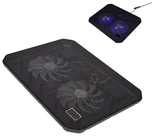 17-Zoll-Laptop-Kühlpad, Zwei Lüfter, Ergonomischer Leiser Gaming-Laptop-Kühler, Tragbarer USB-Port-Laptop-Ständer, Schnelle Wärmeableitung, für Laptops Unter 17 Zoll