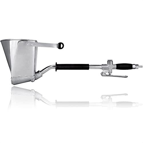 Werku WK500920, Pulverizador Cemento-Estuco, Calidad Profesional, 4 Boquillas 14 mm, Depósito 6 L, Especial Cementos, Masillas, Morteros, Yesos, Estucos