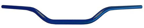 Manubrio Accossato Blu per Ktm Duke 990, Piega Bassa, in alluminio, diametro 28,5 mm