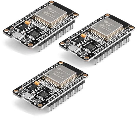Diymore 3PCS for ESP32-WROOM-32 Development Board Nodemcu-for ESP32 DEVKITV1 2.4 GHz for ESP32 Nodemcu WIFI Bluetooth with CP2102