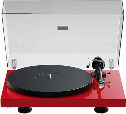 Pro-Ject Debut Evo 2 - Audiophiler Plattenspieler mit Carbon-Tonarm, Rot | Manueller High-End Vinyl-Player Made in Europe mit Pick it MM EVO Tonabnehmer und elektronischer Geschwindigkeitssteuerung