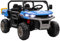 HOMCOM 2 Seater Kids Ride On Car with Electric Bucket, 12V Battery Powered Electric UTV with Shovel, Parental Remote, 4 Spring Suspension Wheels, Working Horn, Music - Blue