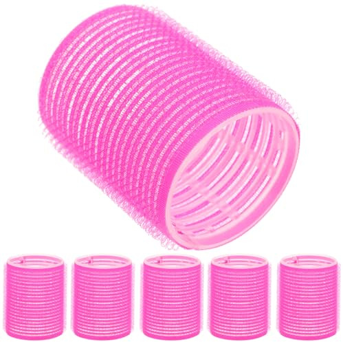 FRCOLOR Set 6 Bigodini Autobloccanti Per Capelli Ricci Strumento Di Styling Facile E Sicuro Rulli Leggeri E Riutilizzabili Per Volume E Acconciature Quotidiane