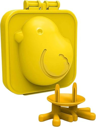 3PCS Stampo per Uova sode a Forma di Pulcino, ABS Giallo