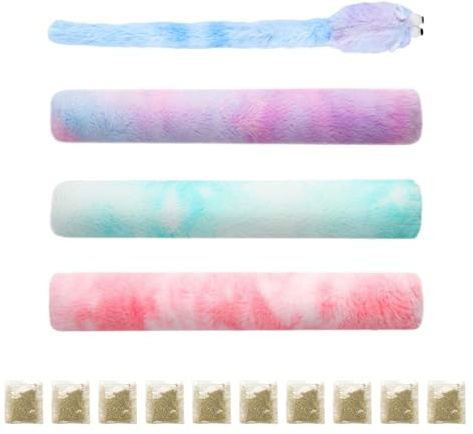 Ziyonix 3 Pièces Jouet Herbe a Chat, Jouet Chat Interieur pour Doux et Confortable, Hautement Interactif et Coloré, Coussin Herbe à Chats, avec Souris en Peluche, 10 Comprimés d'herbe à Chat