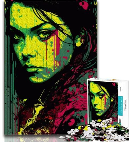 Puzzles pour Adultes et Adolescents Art Femmes 1000 pièces, pour Jeu éducatif, Jouet de défi, décoration d'intérieur Unique et Cadeaux (Taille 75x50cm)