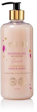 Levia – Shower Gel Sensual – Gel Douche Musc & Ambre – Parfum Sensuel Épicé & Fleuri – Hydratation & Nettoyage en Profondeur – 500 ml