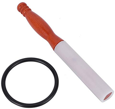 KIMISS Mazo de Cuenco Tibetano de Cristal, Varilla de Goma, de Madera, Accesorios para Cuencos Sonoros, Herramienta Curativa