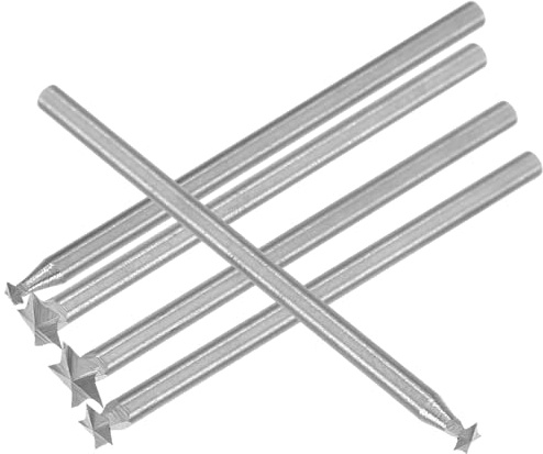 ARTSEWPLY Set 5 Pezzi Punte per Utensile Rotante per Incisione Legno, Punte da Trapano per Intaglio e Foratura, Accessori per Intaglio Elettrico Testina in Metallo Duro per Artigianato