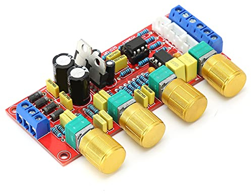 MasYosh Audio Preamplifier Module, HIFI Amplifier with Volume EQ Control Board for Treble Alto Bass, AC 12V NE5532 Printed Circuit Board