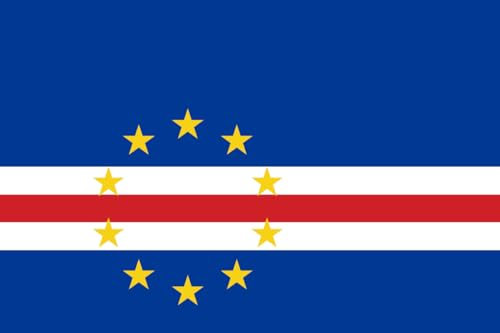 Toland Home Garden Flag of Cape Verde 12.5 x 18 Inch Decorative Country Nation Garden Flag