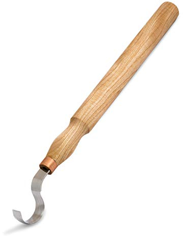 BeaverCraft SK2, coltello per intaglio in legno, lungo coltello da intaglio da 3,1 cm, manico lungo 30,5 cm, coltello per intaglio in legno, strumento per intaglio Kuksa, coltello