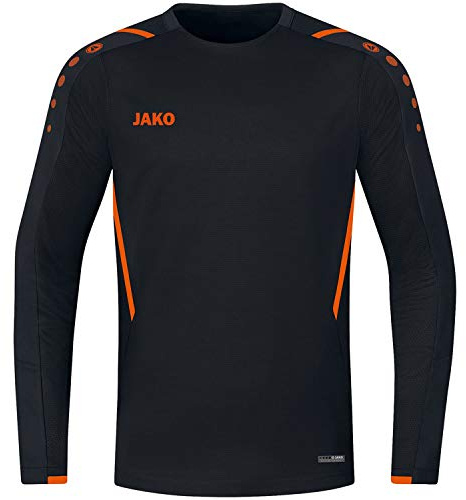 Jako Unisex barn 8821 tröja Svart Svart/neon orange 152
