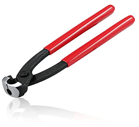 LEONTOOL 9-Inch Ear Clamp Pliers Front and Side Jaw Ear Clamp Pincers Crimping Tool Install Remove Crimp Clamp Tool Plastic Pipes Beverage Automotive Marine Motorcycle Plumbing