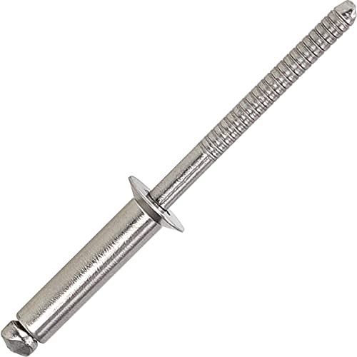 OPIOL QUALITY® Blindnieten mit Senkkopf DIN 7337 (ISO 15984) 4,8x25 mm aus Edelstahl A2 V2A (100 Stück) Dichtniete Niete Blindniet Dornieten Popnieten Niet Rostfrei