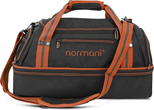 Stilvolle Sporttasche 28 Liter Reisetasche Weekender mit Schuhfach für Fitness Schwimmbad oder Kurztrip tolle, strahlende Farben Farbe Orange