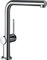 hansgrohe Talis M54 - Grifo de cocina de baja presión para debajo de la mesa, 1 tipo de acero, grifo de cocina con caño de altura 270 mm, mezclador de cocina orientable, cromo