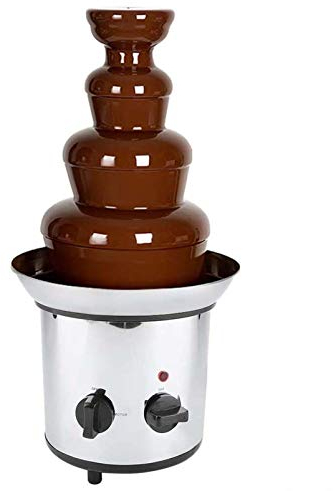 Fontana di Cioccolato, Fontana di Cioccolato a 4 Livelli, Fontana per fonduta elettrica con Macchina per sciogliere Il Cioccolato