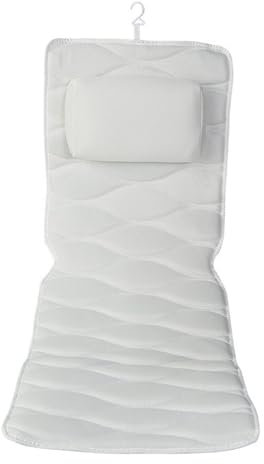 kowaku Oreiller de baignoire, tapis de bain complet, facile à nettoyer et à sécher, matelas matelassé, oreiller de SPA avec appui-tête pour tremper la tête