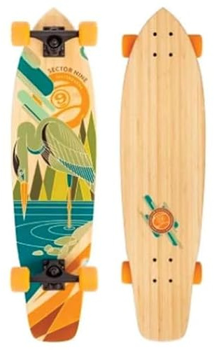 Sector 9 Longboards Oracle Ft. Point Cruiser Skateboard 8.75 x 34 Bamboo, Green