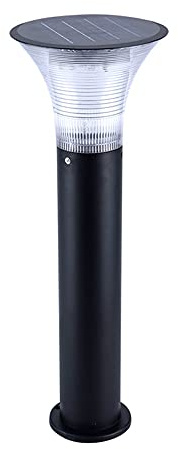 Lámpara solar Luz de poste Luz de poste de jardín al aire libre Lámpara de columna de bolardo de césped Luz de estaca de carretera impermeable IP65 Lámpara de camino de aluminio Iluminación de