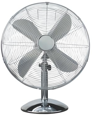 Avilia Ventilatore da Appoggio con Diametro 40 cm - Ventilatore da Tavolo con 3 Velocità, Protezione Surriscaldamento, 50W, 220-240V, 44.5x29X55cm, Nero