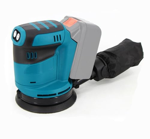 5'' Brushless Random Orbital Sander for Makita 18V Battery, 6 Speed 24000RPM Cordless Palm Sander with Dust Collector for Woodworking Metal Plastic Sanding Polishing Rust Removal (No Battery)