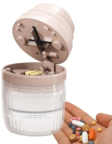 Tagliapillole, tagliapillole per tablet Tagliapillole multiuso e | Tagliapillole Tagliapillole Organizzatore di pillole medicinali con d'acqua per viaggi a casa