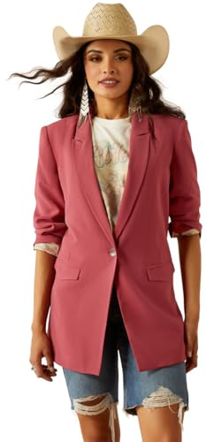 ARIAT Women's Ella Blazer, Dry Rose, Large