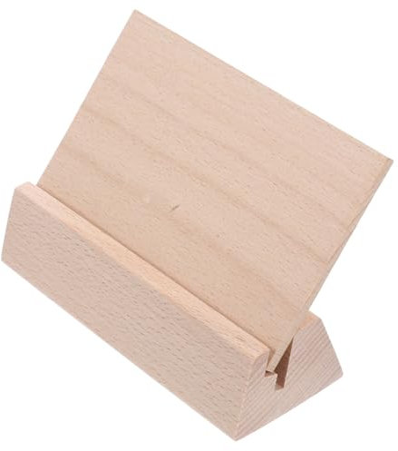 NUOBESTY Holzständer Für Tischkalender Kartenhalter Aus Naturholz Ausstellungsständer Mit Holzsockel Kalenderständer Für Tische Holzpostkartensockel Als Bildhalter