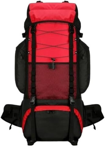 OUYUE Sac À Dos De Voyage Sac À Dos De Camping Léger pour Randonnée, Trekking, pour Hommes Et Femmes, Sac d'alpinisme en Plein Air pour Camping Trekking(Rot)