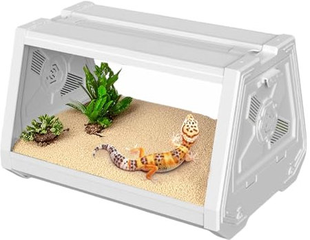 Reptilien-Terrarium - Reptilien-Inkubator | Multifunktionaler Lebensraumkäfig für Bartagamen | Trapez-Design, erweitert das Sichtfeld, Reptilien-Lebensraum Terrarium für Skorpione, Einsiedlerkrebse