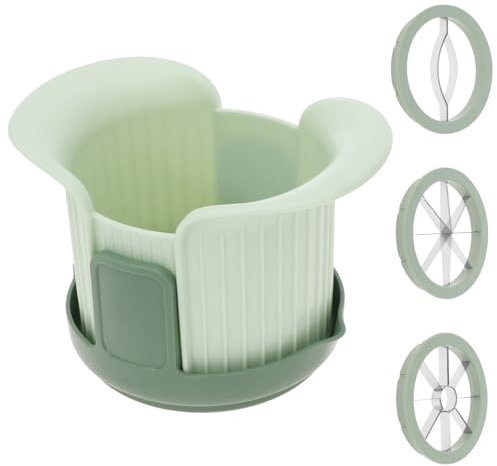 Affettatrice per mele, 4 in 1, in acciaio inox, per mele, frutta, verdura e patate