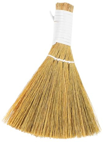 ORFOFE Portable Handheld Table Sweeper Small Desktop Broom with Soft Miscanthus Bristles for Versatile Cleaning at Home Office Car Compact Lightweight Design for Easy Storage and Quick