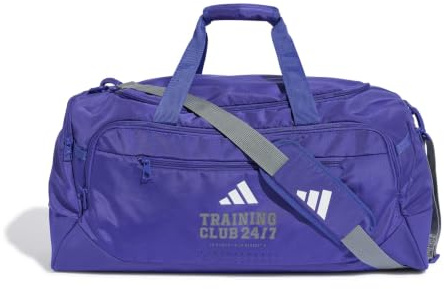 adidas Unisex Adulto Training Defender Graphic Duffle Bag Medium Duffel_Bag, Pure Purple/Grey/White, One Size