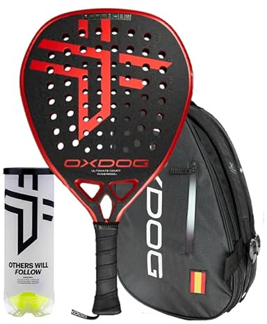 PadelPROShop - Pack Pala de Padel Oxdog Ultimate Court + Paletero FEP Ultra Tour + Bote Pelotas Boost+