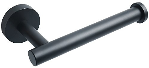 SAYAYO Toilettenpapierhalter Schwarz Klopapierhalter Edelstahl WC Rollenhalter Klorollenhalter Wandmontage für Küche und Badzimmer