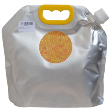 DeseCamen - Gel de silice orange avec indicateur de saturation - 1 kg (3-5 mm) Absorbeur d'humidité - Réutilisable - Sans DMF - Non toxique - Boules déshydratantes - Déshumidificateur