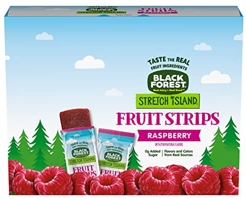 Black Forest Stretch Island, strisce di frutta, lampone, 14,2 g (confezione da 30)