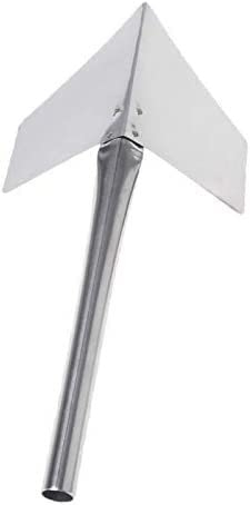 Premium-Gartenspaten, 6-teiliger Edelstahl-Garten-Metallgriff, 90-Grad-Trockenbau-Eckkelle for den Außenbereich (Farbe: Außenecke, Größe: klein)