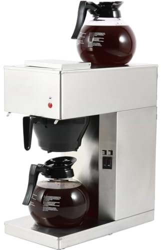 Commercial Filter Coffee Maker machine Manual Fill, Pour and Serve, Fresh Brew 1 Glass jug 1.8ltr STRB286W, 140 cups per hour perfect for catering