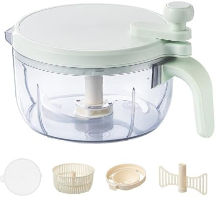 Fruit Dryer Spinner - Salad Spinner Quick Kitchen Chopper Vegetable Cutter Meat Grinder Salad Spinner Pump Salad Spinner with Drain Strainer for Household 22 x 17 x 14 cm