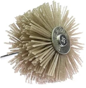 brocas de cepillo de alambre, Cabezal de pulido de nailon con alambre abrasivo, taladro eléctrico, cepillo de pulido for eliminar óxido de metal, cepillo de rueda desbarbadora de muebles de madera, ce