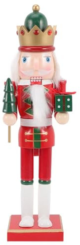 NOYGRNH Set Cascanueces de Año Nuevo 38c Madera