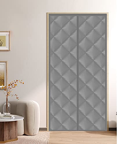 BIAOQINBO Rideau de protection thermique magnétique pour portes - Rideau de porte thermique contre le froid et la chaleur - Protection contre le froid - Isolation phonique - Imperméable - Coupe-vent